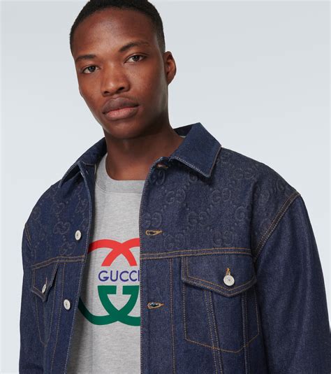 modern future gucci jacket|Gucci gg denim jacket.